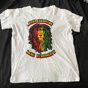 Vibrant Kids' T-Shirt with Jamaica Design - White